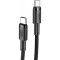 Кабель XO NBQ199 Type-C to Type-C 1.5м Black