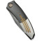 Складаний ніж WEKNIFE Sine Wave Polished Gray & Satin Titanium Handle