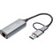 Мережевий адаптер DIGITUS USB 3.0/USB-C 3.1 to 2.5G Ethernet Adapter (DN-3028)