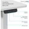 Компьютерный стол с электрорегулировкой высоты OFFICEPRO ODE1670WB White/Black