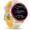 Смарт-годинник GARMIN Forerunner 570 42mm Raspberry Aluminium with Translucent Bone/Mango Band (010-02970-02)