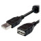 Кабель-подовжувач ATCOM USB2.0 AM/AF Black 1.5м (17206)