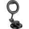 Автотримач для смартфона HOCO H77 View Folding Magnetic Rng Car Holder Center Console Black Metal Gray