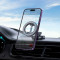 Автотримач для смартфона HOCO H77 View Folding Magnetic Rng Car Holder Center Console Black Metal Gray