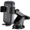 Автотримач для смартфона HOCO H79 Vista Push-Type Car Holder Ccenter console Black Metal Gray