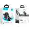 Автотримач для смартфона HOCO H79 Vista Push-Type Car Holder Ccenter console Black Metal Gray