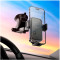 Автотримач для смартфона HOCO H79 Vista Push-Type Car Holder Ccenter console Black Metal Gray