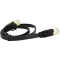 Патч-корд плаский WEEPDA U/UTP Cat.7 CU 0.5м Black