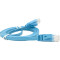 Патч-корд плаский WEEPDA U/UTP Cat.6 CU 1м Blue