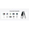 Повербанк ANKER Laptop Power Bank with Built-in Dual Type-C Cable 165W 25000mAh Silver (A1695H41)