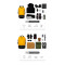 Герморюкзак NATUREHIKE NH21FSB04 Dry and Wet Separation Waterproof Backpack 40L Yellow (6927595788257)