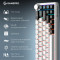 Клавіатура бездротова GAMEPRO Asgard Valhalla MK210B PRO QLAB Orange Switch White