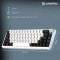 Клавіатура бездротова GAMEPRO Asgard Valhalla MK210B PRO QLAB Orange Switch White