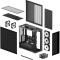Корпус ARCTIC Xtender Mirror Black