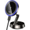 Автотримач з бездротовою зарядкою HOCO HW33 Metal Ring Magnetic Wireless Fast Charging Car Holder Center Console Metal Gray