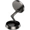 Автотримач з бездротовою зарядкою HOCO HW33 Metal Ring Magnetic Wireless Fast Charging Car Holder Center Console Metal Gray