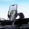 Автотримач з бездротовою зарядкою HOCO HW34 Blue Whale 3-axis Linkage Wireless Fast Charging Car Holder Center Console Black