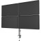 Крепление настольное для 4-х мониторов GEMBIRD MA-D4-01 17"-32" Black