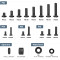 Универсальный набор винтов для настенного крепления GEMBIRD WM-KIT-01 Black