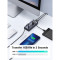 USB-хаб із вимикачами UGREEN CM481 USB-C to 7-Port USB3.0 Hub Gray (90307)