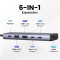 Порт-реплікатор UGREEN CM511 6-in-1 USB-C Multifunction Adapter with 4K HDMI (35999)