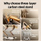 Підставка для ноутбука RTAKO RS-CP75D 3-Level Rotating Carbon Steel Laptop Stand Silver