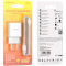 Зарядное устройство BOROFONE BA53A Powerway 2xUSB-A, 2.1A White w/Type-C cable