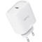 Зарядний пристрій TRUST Maxo 45W 1xUSB-C GaN Charger White w/Type-C cable (25522)