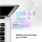 Флешка 128GB LEXAR JumpDrive V100 USB 3.2 Gray (LJDV100-128ABGY)