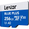 Карта пам'яті LEXAR microSDXC Blue Plus 256GB UHS-I U3 V30 A2 (LMSBLPL256G-BNANG)