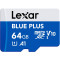 Карта пам'яті LEXAR microSDXC Blue Plus 64GB UHS-I V10 A1 (LMSBLPL064G-BNANG)