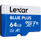 Карта пам'яті LEXAR microSDXC Blue Plus 64GB UHS-I V10 A1 (LMSBLPL064G-BNANG)