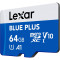 Карта пам'яті LEXAR microSDXC Blue Plus 64GB UHS-I V10 A1 (LMSBLPL064G-BNANG)