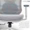 Кресло офисное OFFICEPRO Atlas OC630 White/Light Gray