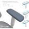 Кресло офисное OFFICEPRO Atlas OC630 White/Light Gray