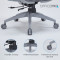 Кресло офисное OFFICEPRO OC680G Gray