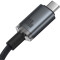 Кабель BASEUS Crystal Shine USB3.2 Full-Featured Fast Charging Data Cable USB-C to USB-C 100W 1.5м Black (P10318204111-00)