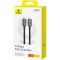 Кабель BASEUS Crystal Shine USB3.2 Full-Featured Fast Charging Data Cable USB-C to USB-C 100W 1.5м Black (P10318204111-00)