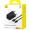 Зарядний пристрій BASEUS GaN5 Fast Charger Mini 1C 30W Black w/Type-C cable (P10110902113-00)