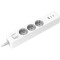 Удлинитель XIAOMI 20W Power Strip White, 3 розетки, 2xUSB-C, 1xUSB, 1.4м (BHR07UKEU)