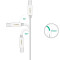 Кабель UGREEN US241 USB-C to USB 2.0 Printer Cable 1.5м White (40417)