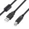 Кабель COLORWAY USB 2.0 AM to BM 3м Black (CW-CBUB073-BK)