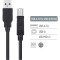Кабель COLORWAY USB 2.0 AM to BM 3м Black (CW-CBUB073-BK)
