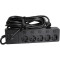 Мережевий фільтр PATRON SP-1655-USB Black, 5 розеток, 3xUSB, 5м