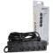 Мережевий фільтр PATRON SP-1655-USB Black, 5 розеток, 3xUSB, 5м