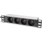 Блок розеток DIGITUS 10", 1U, 4xSchuko, 16А, без вимикача, 2м (DN-95418)