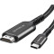 Кабель COLORWAY 4K@60Hz USB-C to HDMI v2.0 2м Black (CW-CBCHD077-BK)