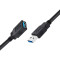 Кабель-подовжувач COLORWAY USB3.0 AM/AF 1.8м Black (CW-CBUF075-BK)