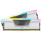 Модуль пам'яті CORSAIR Vengeance RGB DDR5 6000MHz 32GB Kit 2x16GB White (CMH32GX5M2E6000Z36W)