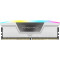 Модуль пам'яті CORSAIR Vengeance RGB DDR5 6000MHz 32GB Kit 2x16GB White (CMH32GX5M2E6000Z36W)